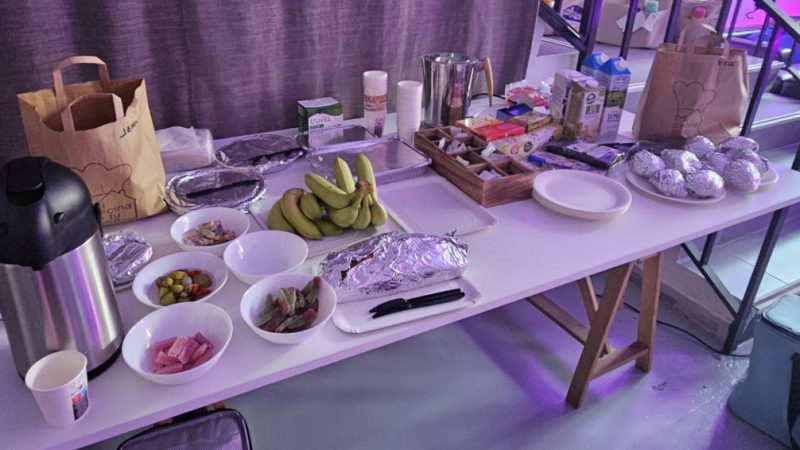 Catering para rodaje de Chicco